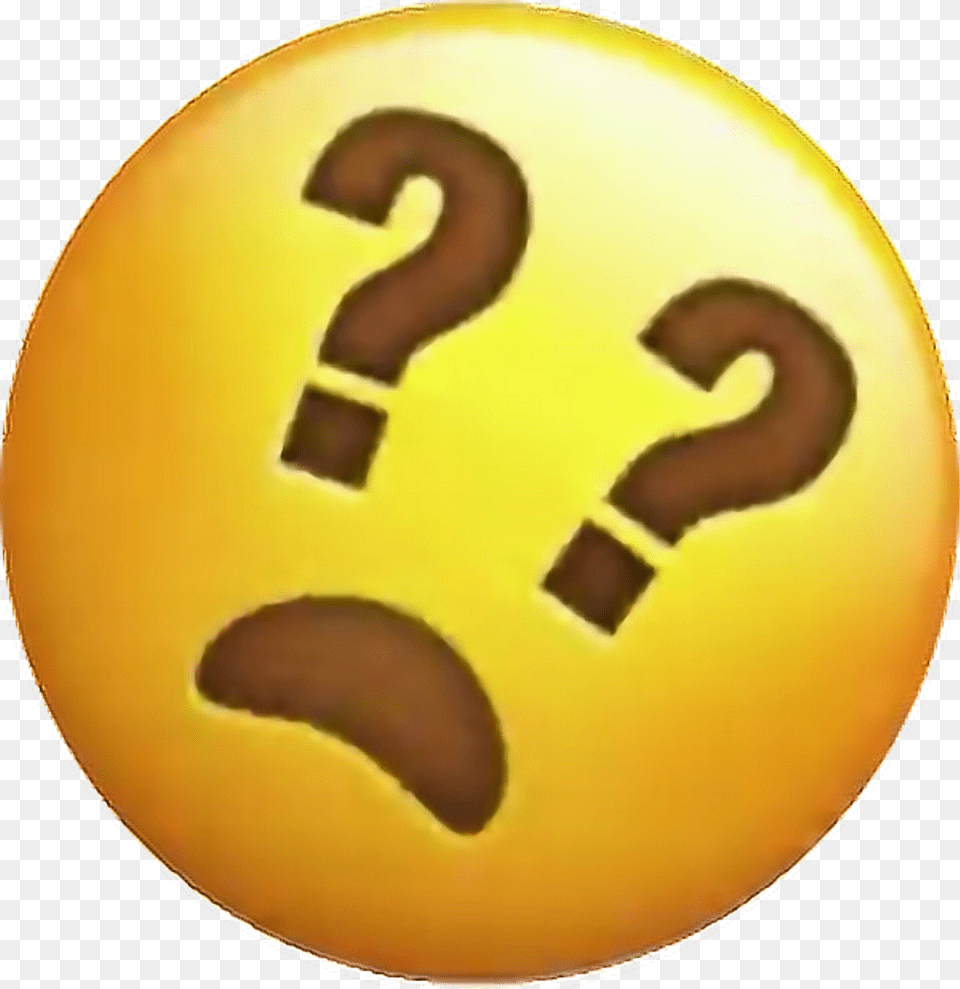 Face With Question Mark Eyes Emojifreetoedit Question Mark With Eyes, Symbol, Text, Number Free Png