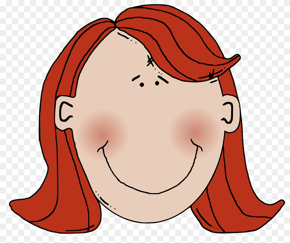 Face With Red Hair Clipart, Head, Person, Baseball Cap, Cap Free Png Download