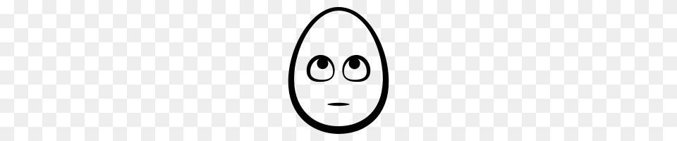 Face With Rolling Eyes Egg Head Emoji Icons Noun Project, Gray Free Transparent Png