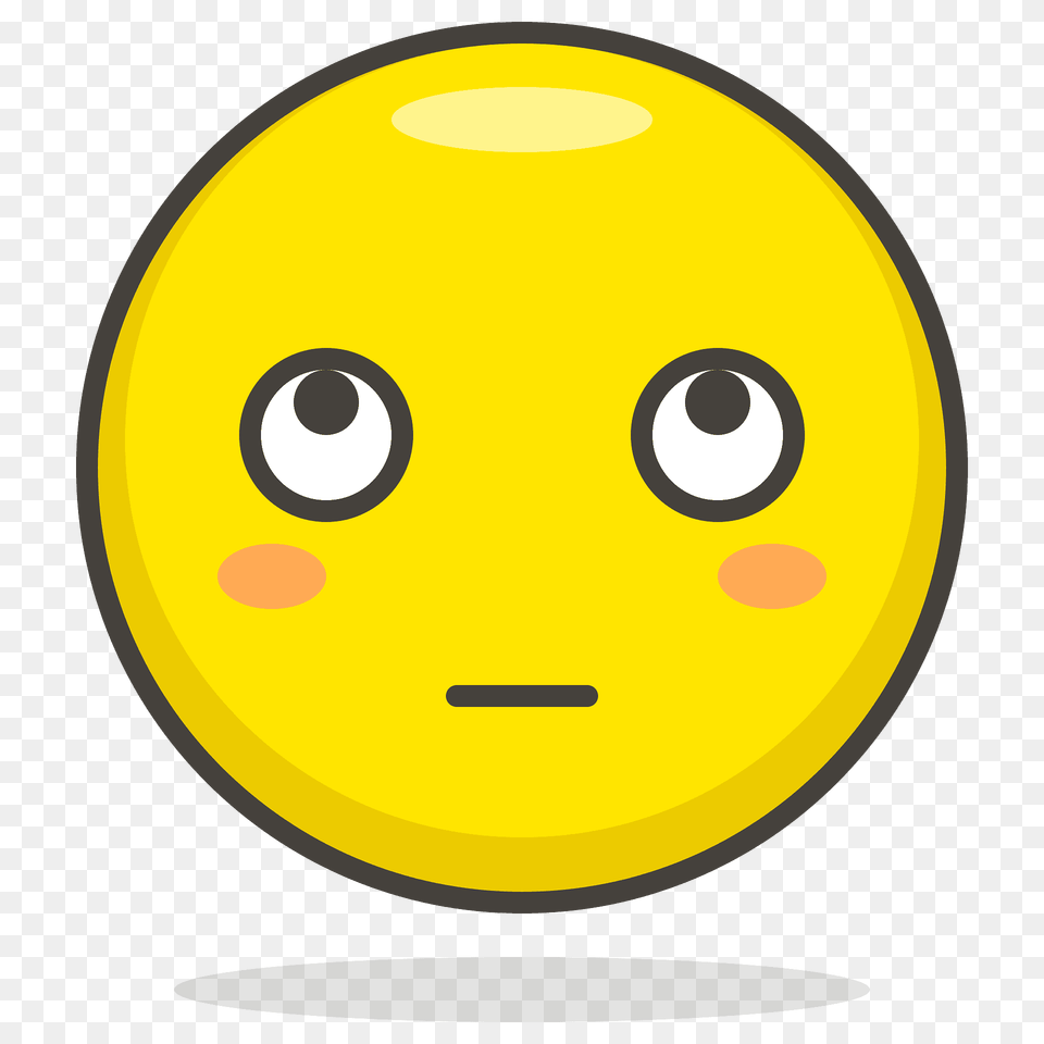 Face With Rolling Eyes Emoji Clipart, Egg, Food, Disk Free Png