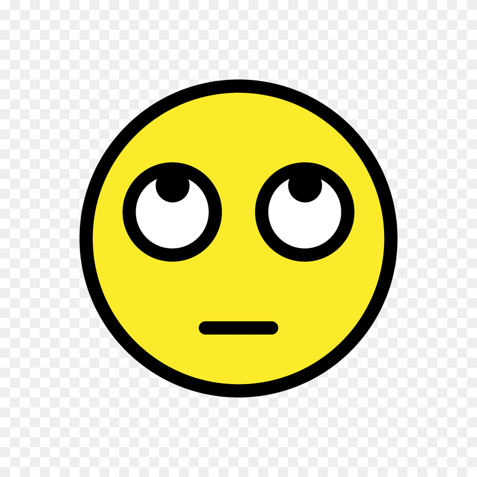 Face With Rolling Eyes Emoji Clipart, Head, Person, Symbol Png Image