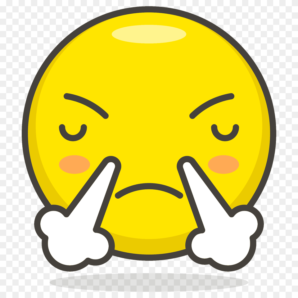 Face With Steam From Nose Emoji Clipart Png