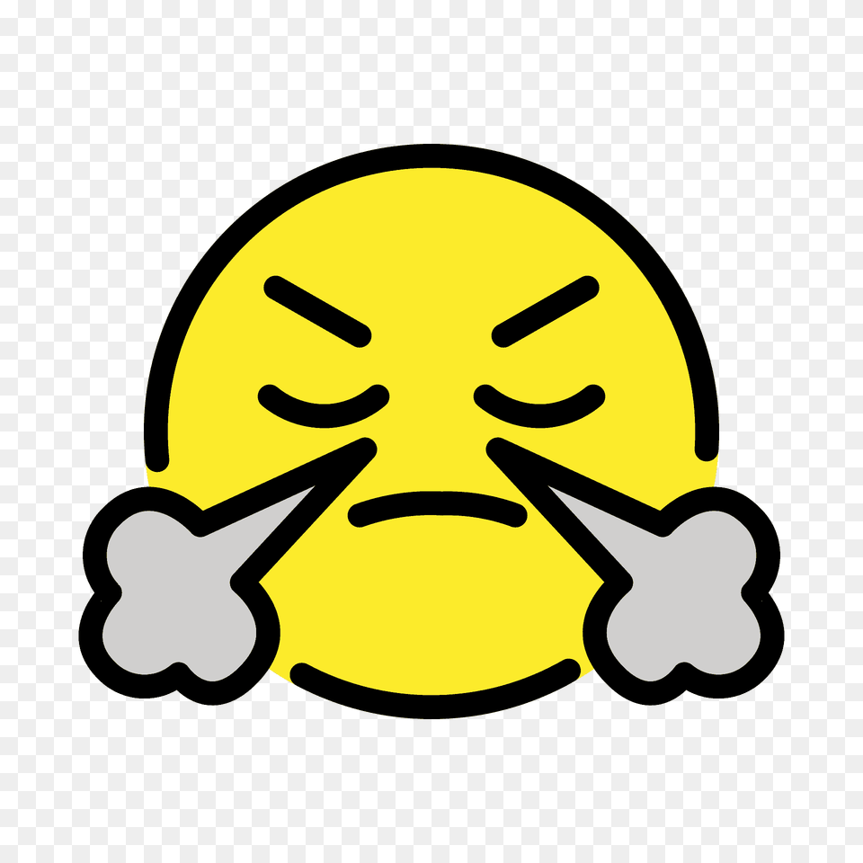 Face With Steam From Nose Emoji Clipart Free Png