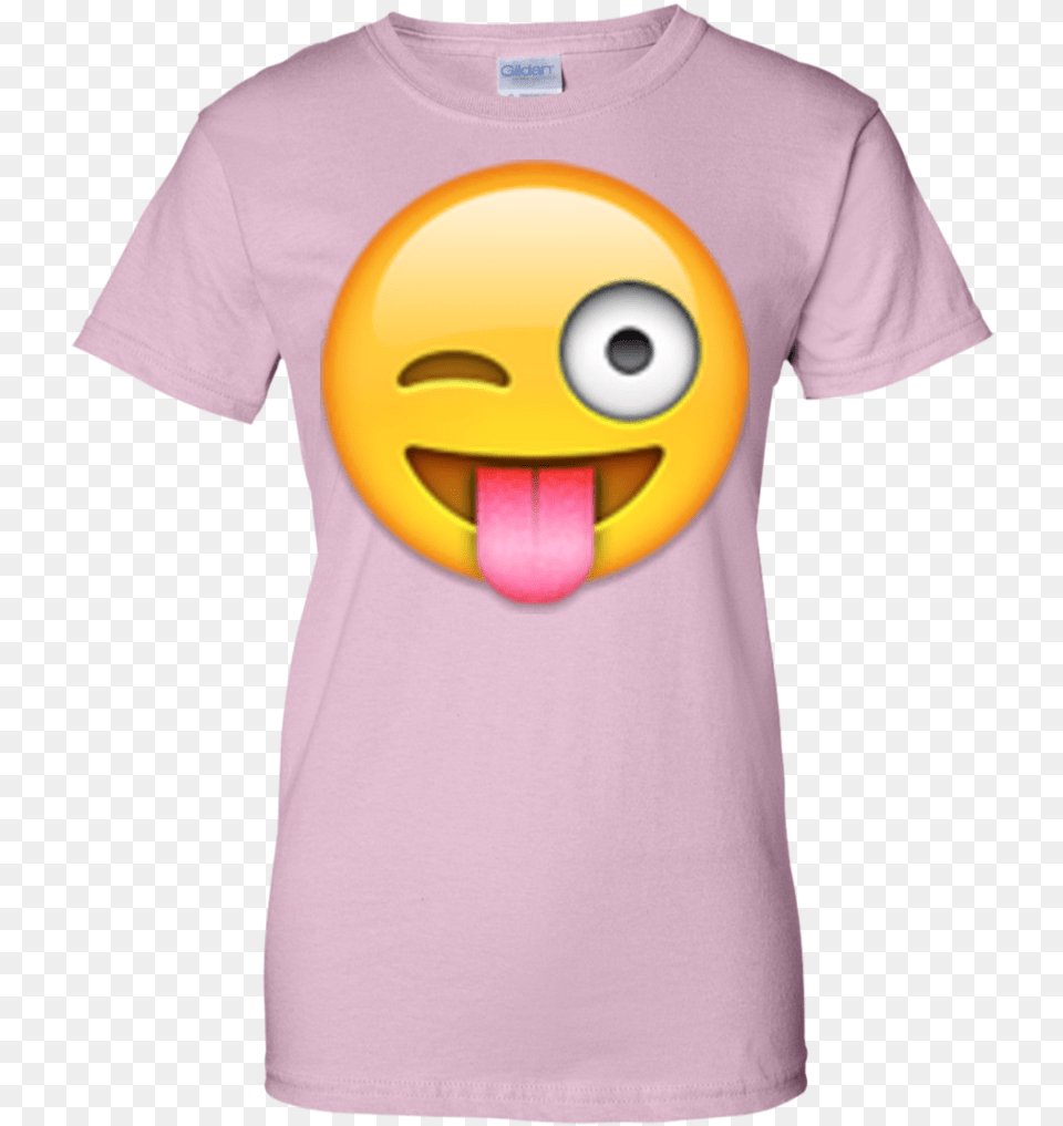 Face With Stuck Out Tongue And Winking Eye T Shirt T Shirt, Clothing, T-shirt, Person Png