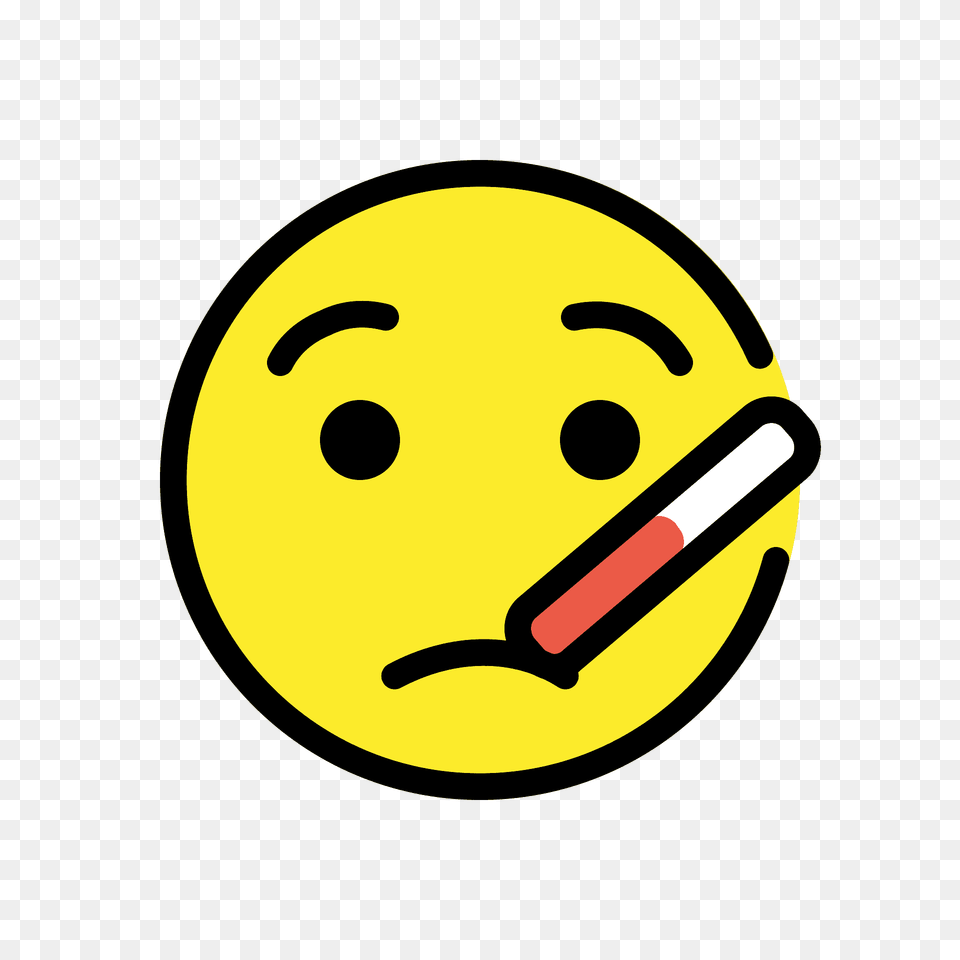 Face With Thermometer Emoji Clipart, Ball, Sport, Tennis, Tennis Ball Png Image