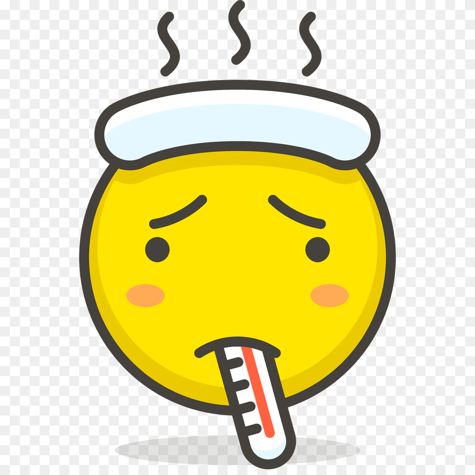 Face With Thermometer Emoji Clipart, Light, Ball, Sport, Tennis Free Transparent Png