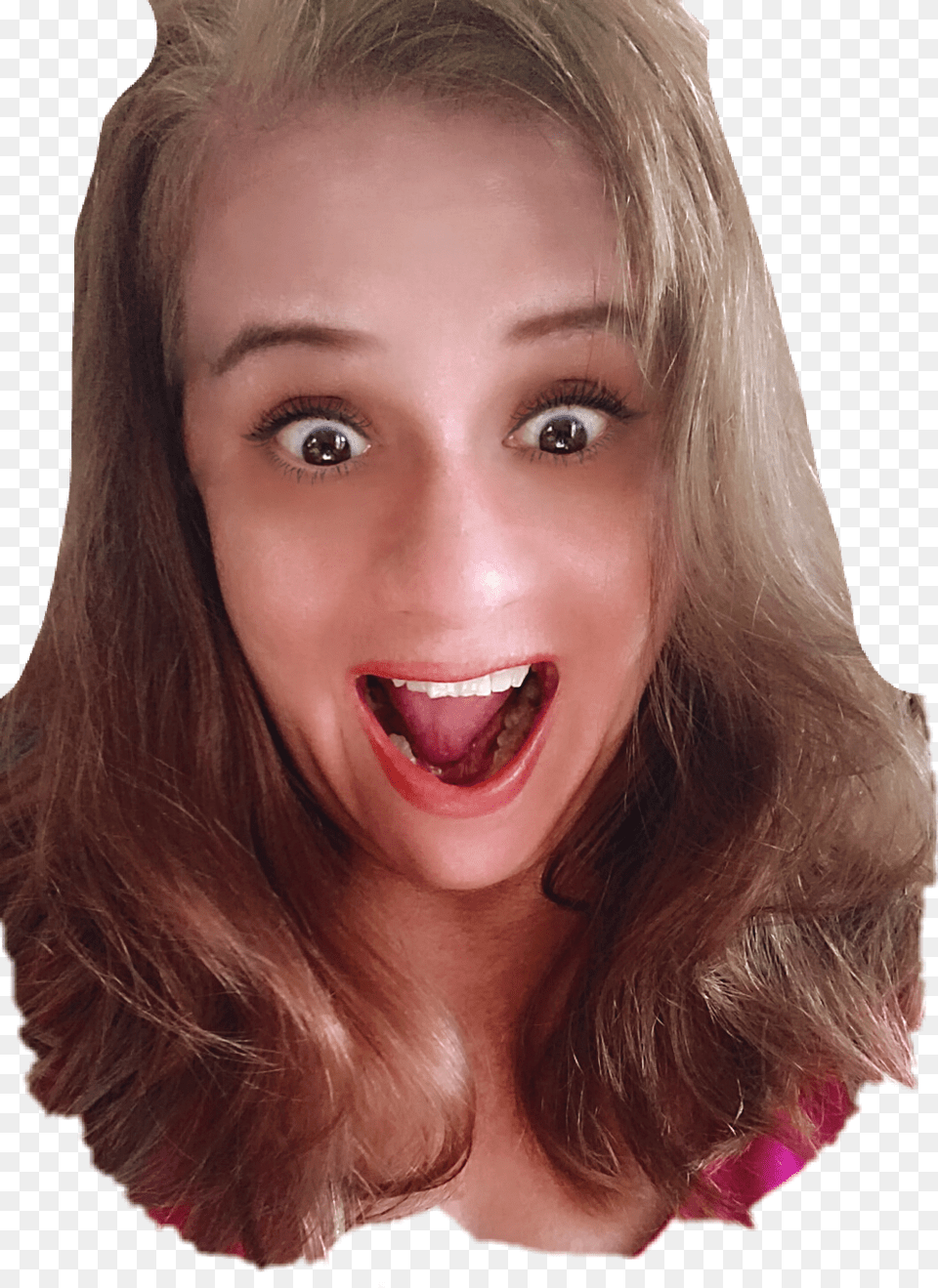 Face Woman Surprised Excited, Portrait, Photography, Person, Head Free Png