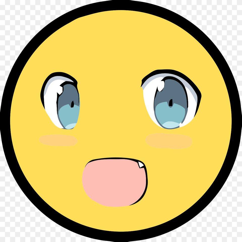 Face Yellow Emoticon Facial Expression Smile Nose Head Big Smiley Face Transparent, Astronomy, Moon, Nature, Night Png Image