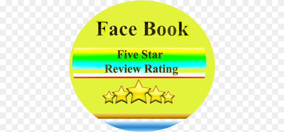 Facebook 5 Star Rating Ping Dresden, Badge, Logo, Symbol, Gold Free Png