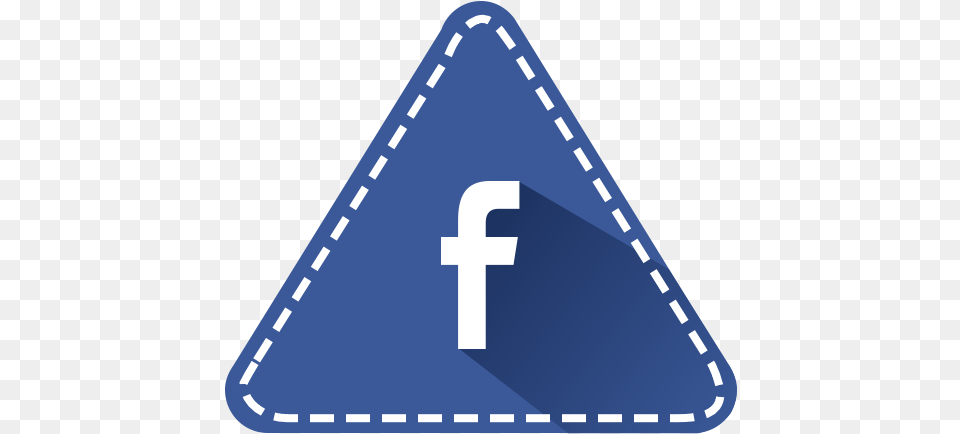 Facebook And Instagram Icon Colorful Fb Logo, Triangle, Sign, Symbol, First Aid Free Png