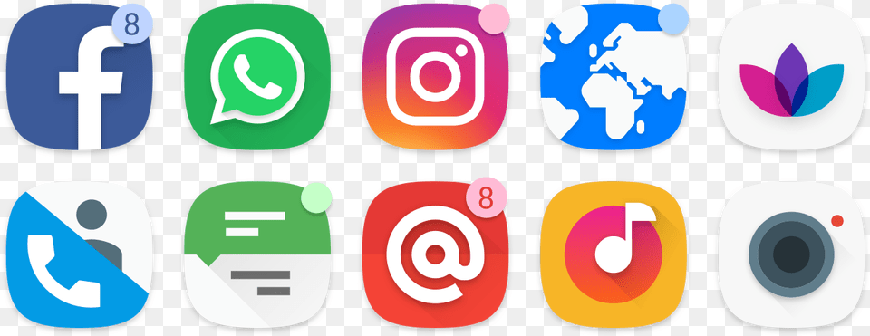 Facebook And Instagram Logo, Text, Number, Symbol Free Png