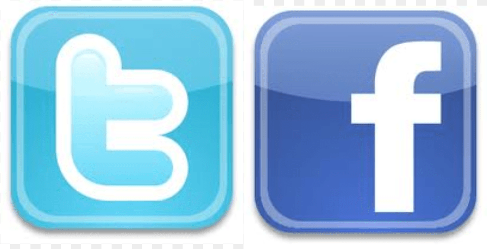 Facebook And Twitter Icons Facebook Symbol Transparent Background, First Aid, Sign, Text Free Png Download
