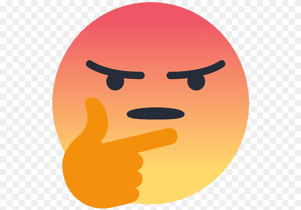 Facebook Angry Emoji Meme Angry Thinking Emoji, Body Part, Finger, Hand, Person Free Png Download