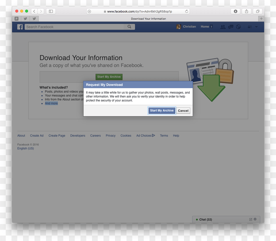 Facebook Archive Lock, File, Webpage, Text Free Png