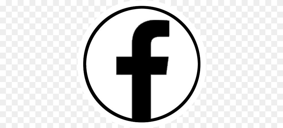 Facebook Black And White Logo Black And White Facebook Logo, Symbol, Sign, Cross Png Image