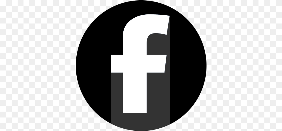 Facebook Black Circle Facebook Logo Pdn Black Full Size Circle Logo Facebook White, Cross, Symbol, First Aid, Text Png