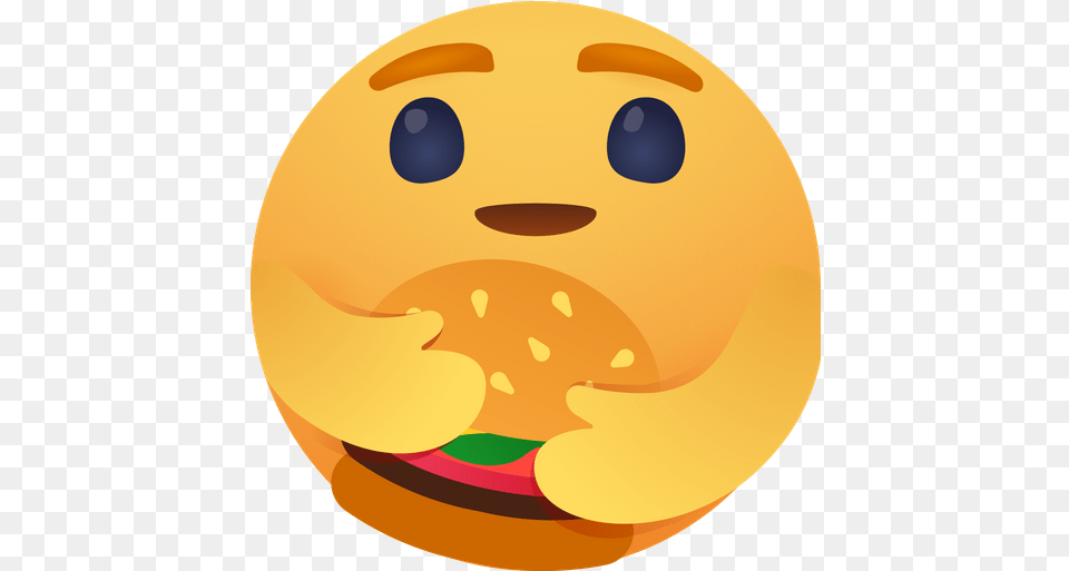 Facebook Care Emoji With Burger Logo Care Facebook Icon, Food, Sweets Free Transparent Png