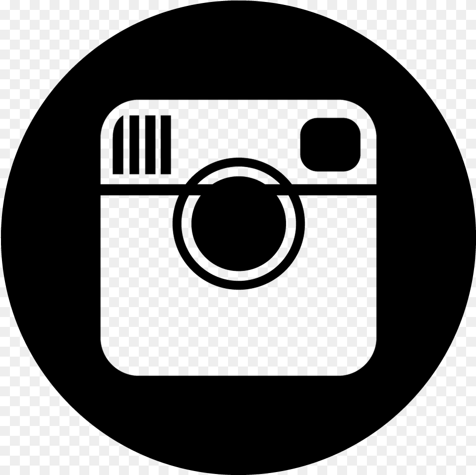 Facebook Circle Black Twitter Icon Instagram B Round Black Instagram Icon, Gray Free Png Download