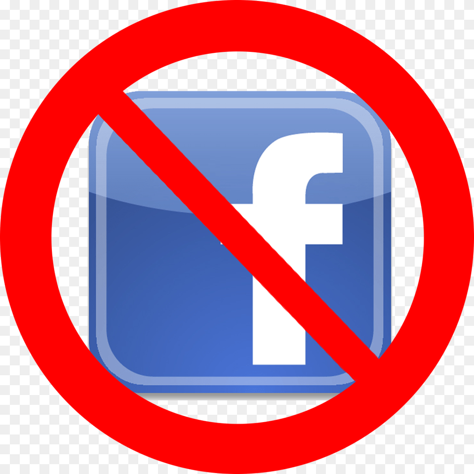 Facebook Clipart Sign No Facebook Icon, Symbol, Road Sign Free Png Download