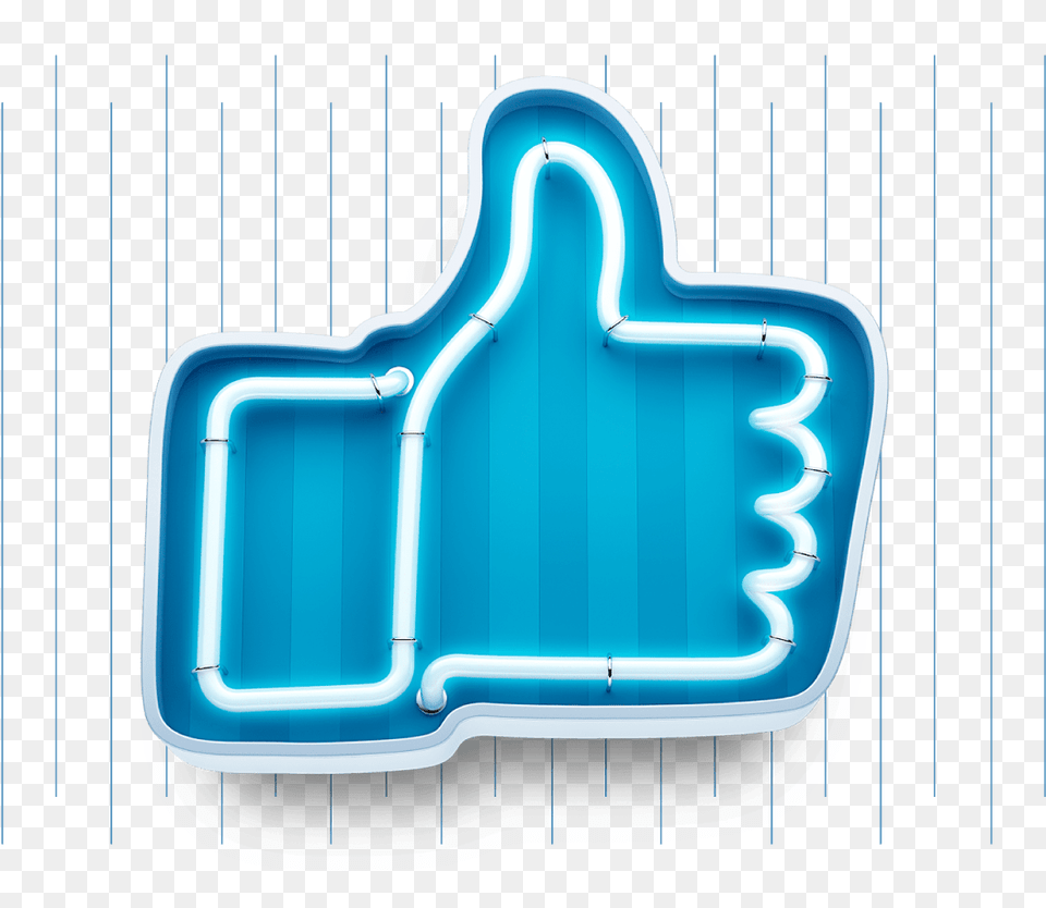 Facebook Consumer Insights Case Study Facebook Logo Neon, Light, Crib, Furniture, Infant Bed Free Transparent Png