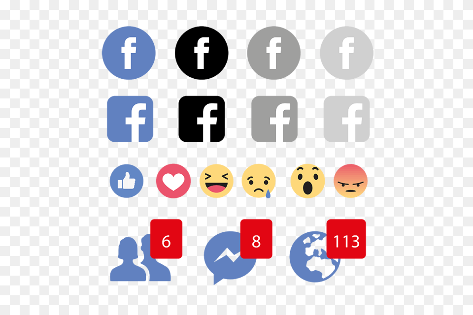 Facebook Emojis Icon Logo Social Media Icon And Vector, Text, Number, Symbol, Adult Png Image