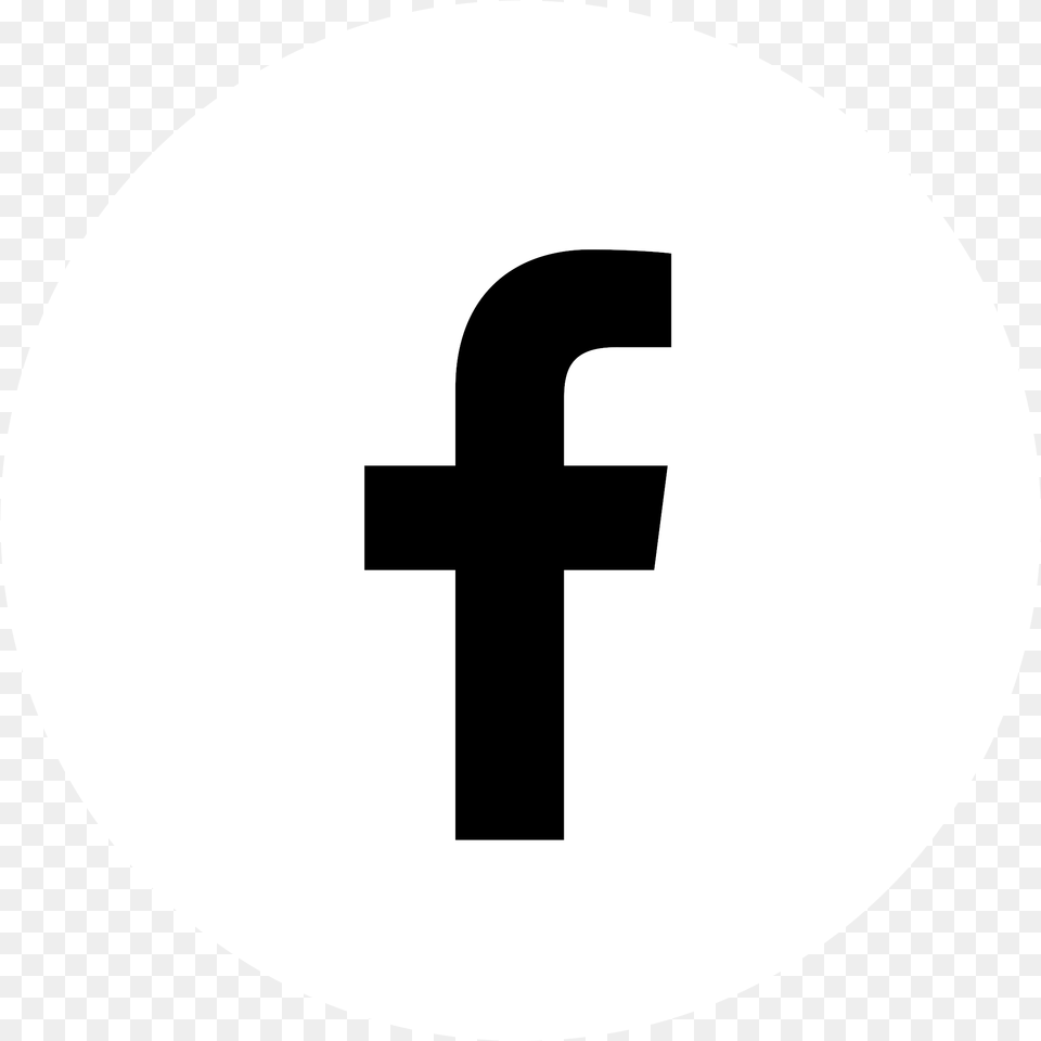 Facebook Facebook Icon White Circle, Cross, Symbol, Text, Number Png Image