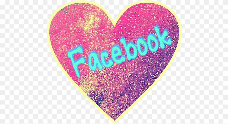 Facebook Glitter Pink Facebook Logo, Heart Png Image