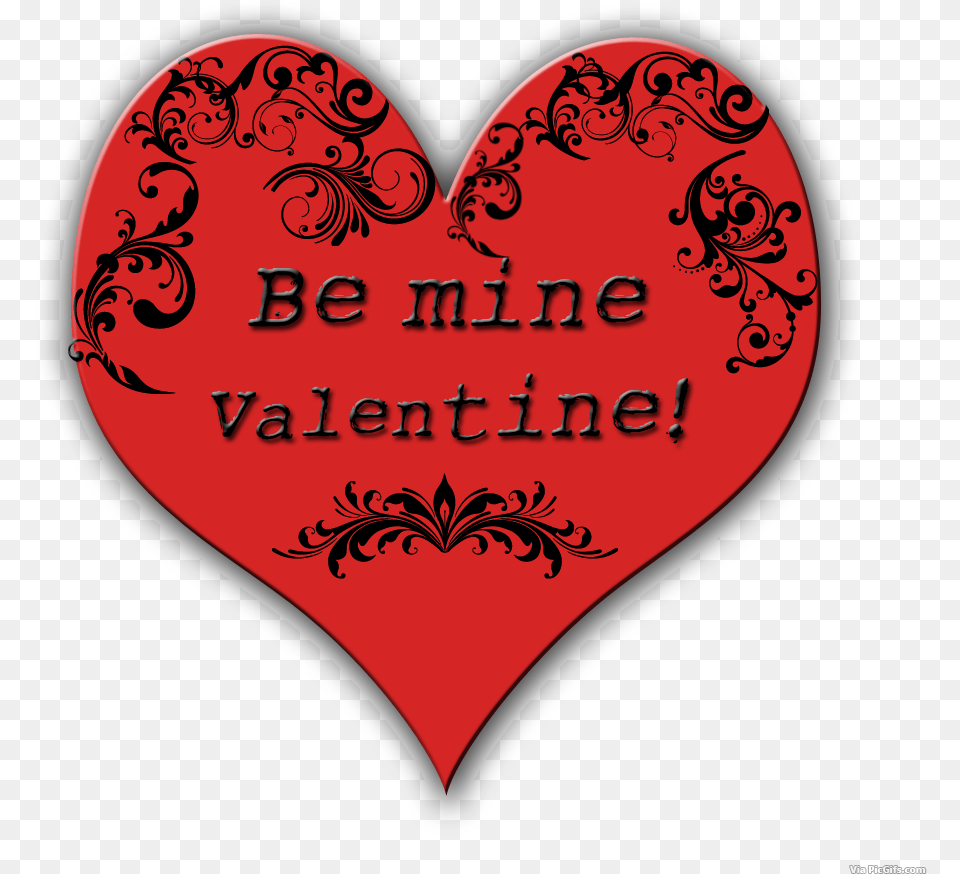 Facebook Graphics Be Mine Valentine Heart Free Png