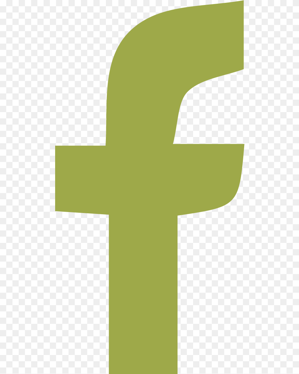 Facebook Green 01 Cross, Cutlery, Fork, Symbol, Text Free Png Download