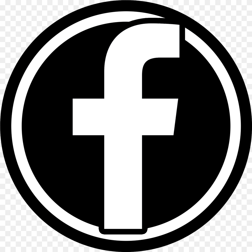 Facebook Icon Black Black Facebook, Cross, Symbol, First Aid Png Image