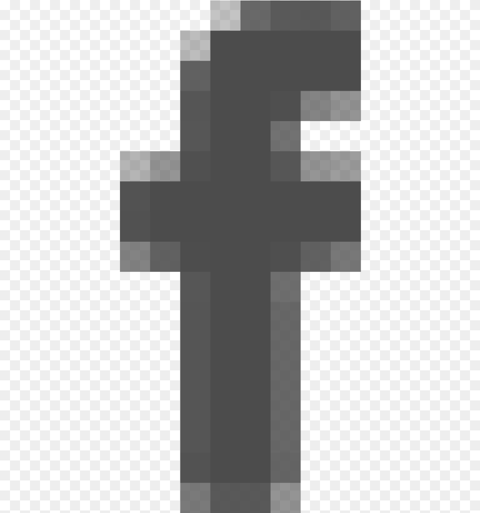 Facebook Icon Cross Monochrome, Symbol, Gray Free Png Download