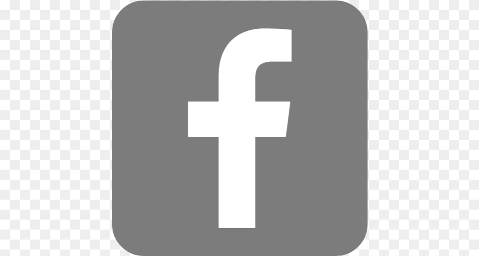 Facebook Icon Facebook Logo Icon Dark Grey, Cross, Symbol, Text Png Image