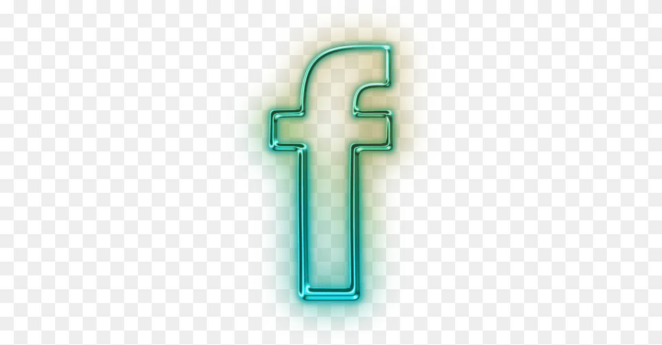 Facebook Icon Facebook Logo Neon, Light, Symbol, Text, Number Png Image