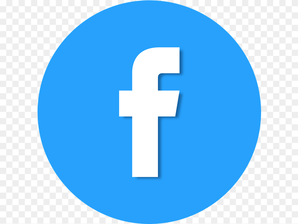 Facebook Icon Flat Facebook Icon Blue Circle, Cross, Symbol, Text, Number Free Png