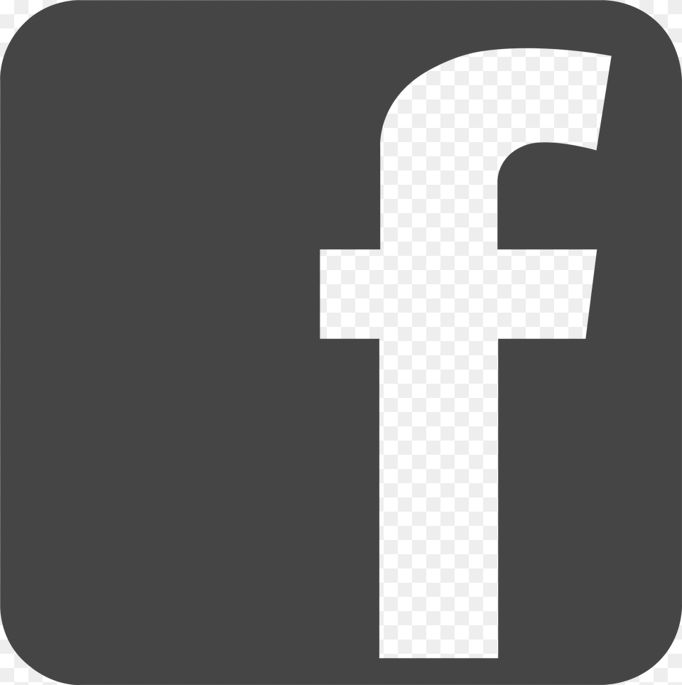 Facebook Icon Grey, Symbol, Cross, Text Free Png Download