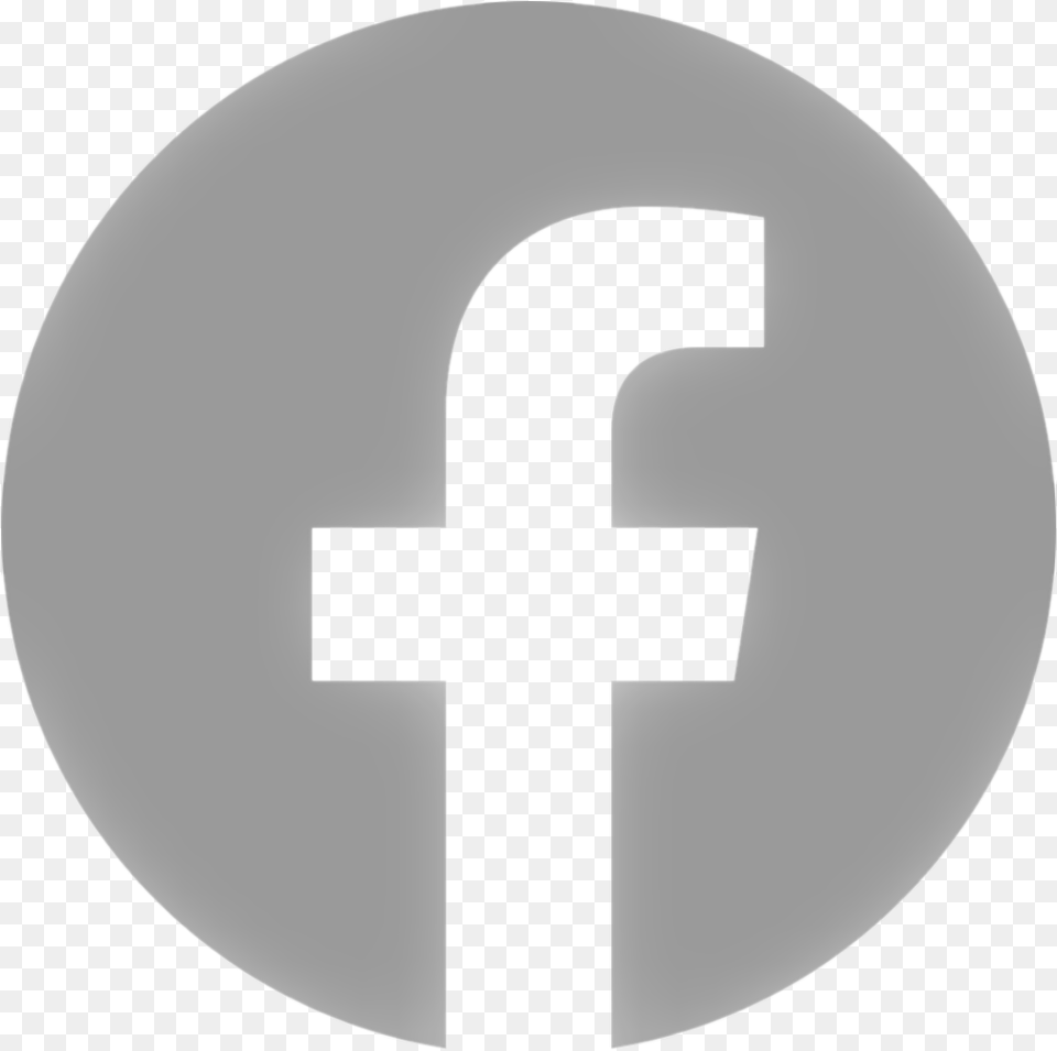 Facebook Icon Grey Arrow White Background, Symbol, Cross, Number, Text Free Png Download
