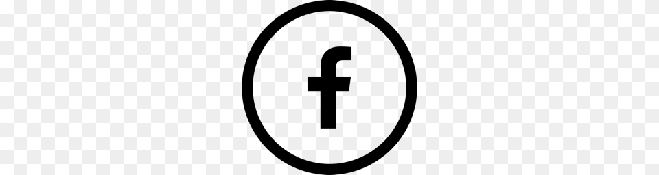 Facebook Icon Outline, Gray Free Transparent Png