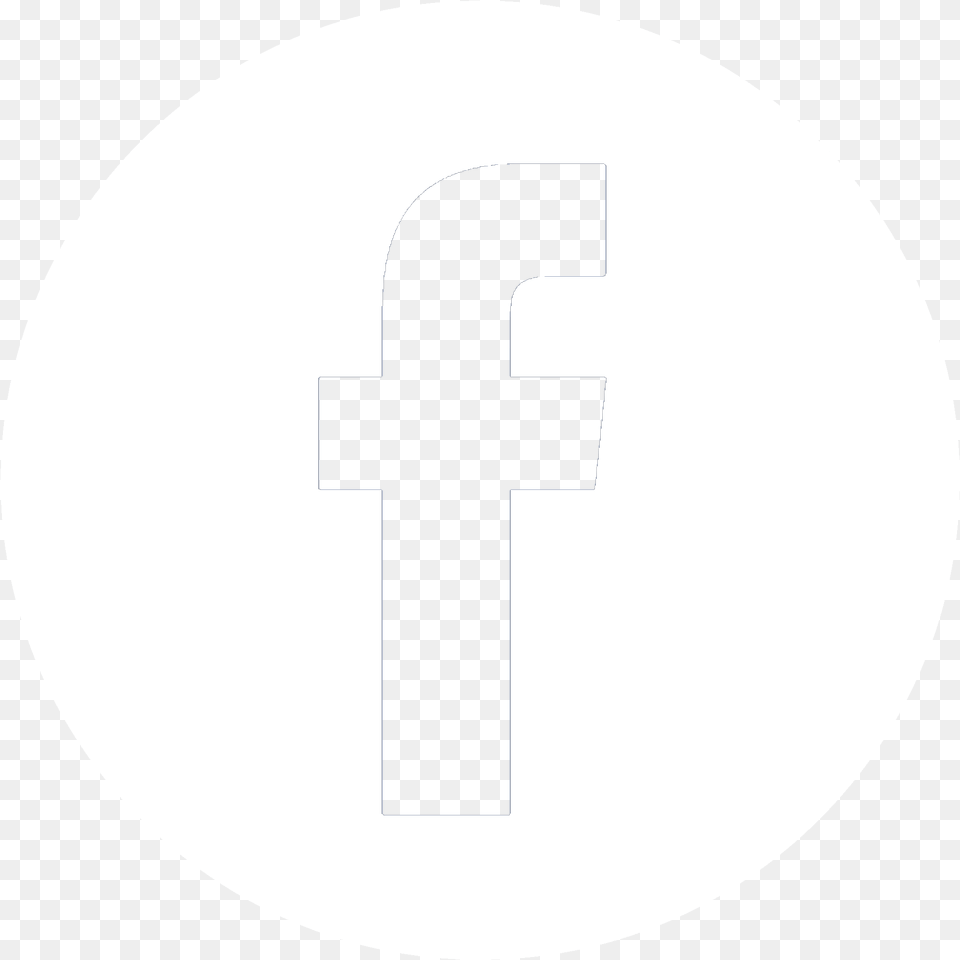 Facebook Icon Round White, Cross, Symbol, Text, Number Png Image