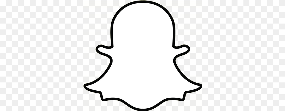 Facebook Icon Stickpng Snapchat Logo White, Sticker, Silhouette, Helmet Free Transparent Png