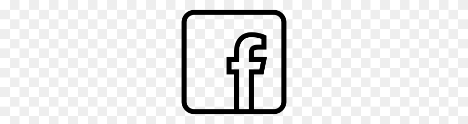 Facebook Icons, Gray Free Png