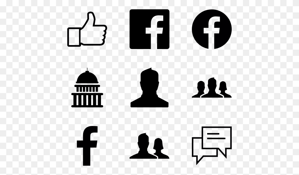 Facebook Icons, Lighting Png Image