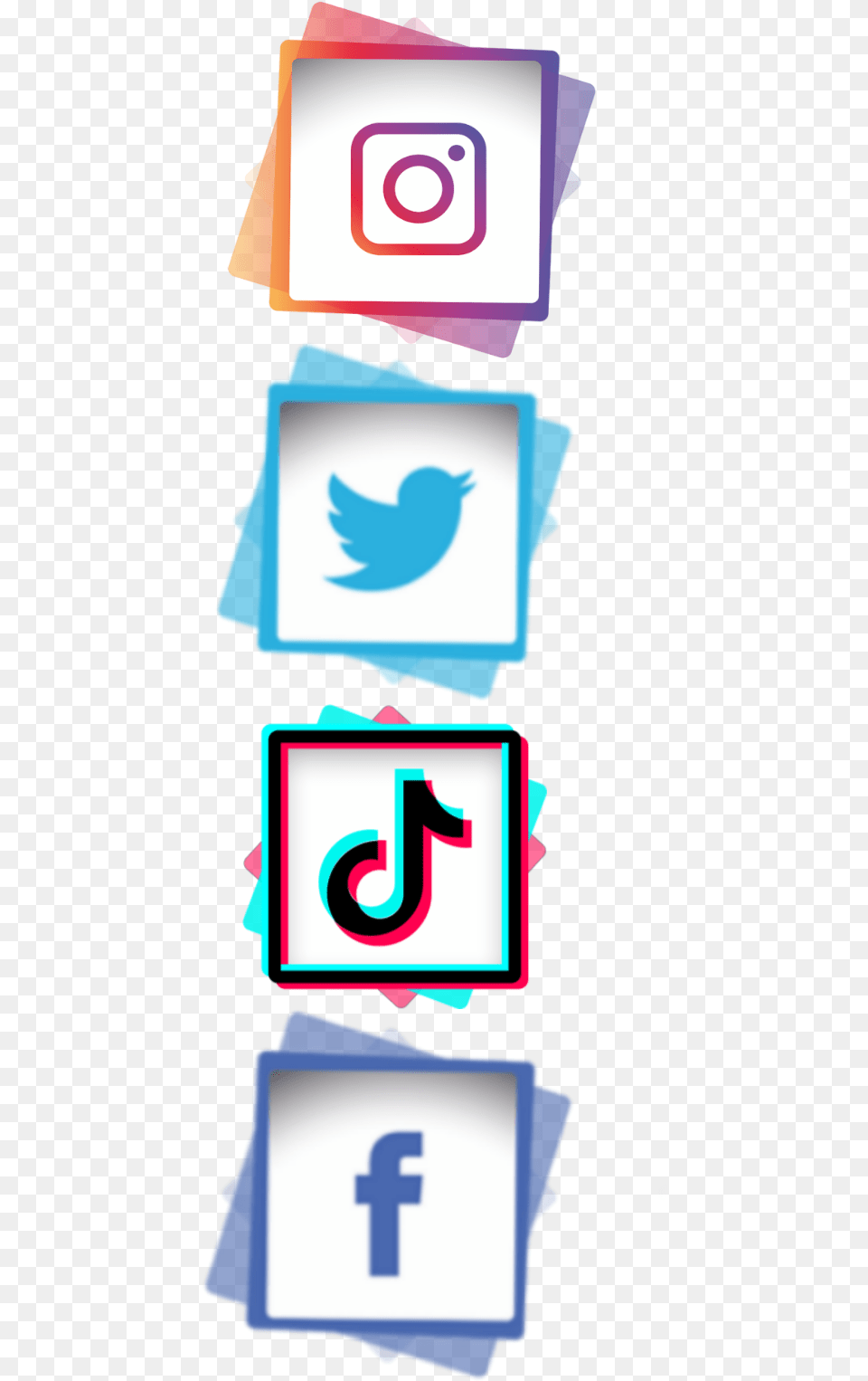 Facebook Instagram Tiktok Twitter Logo New Picsart Editing, Text, Person, Number, Symbol Free Png