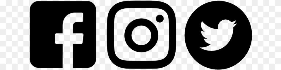 Facebook Instagram Twitter Sochal Media Instagram Facebook Twitter Logo Bw, Gray Png