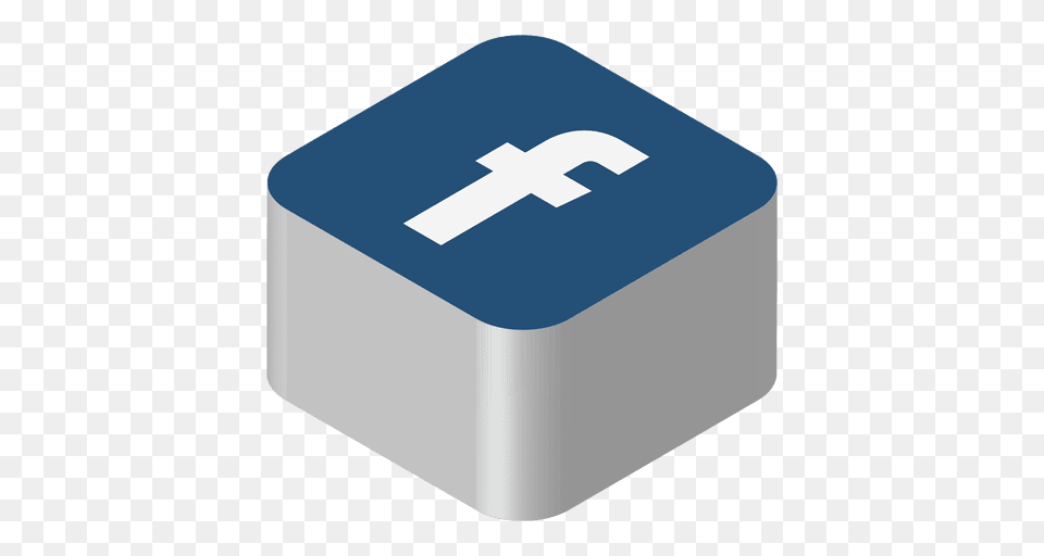 Facebook Isometric Icon, Mailbox, Rubber Eraser Free Png