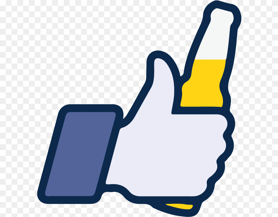 Facebook Like Beer Icon Vector Logo Thumbs Up Facebook Icon Ice Cream, Adapter, Clothing, Electronics, Glove Free Png Download