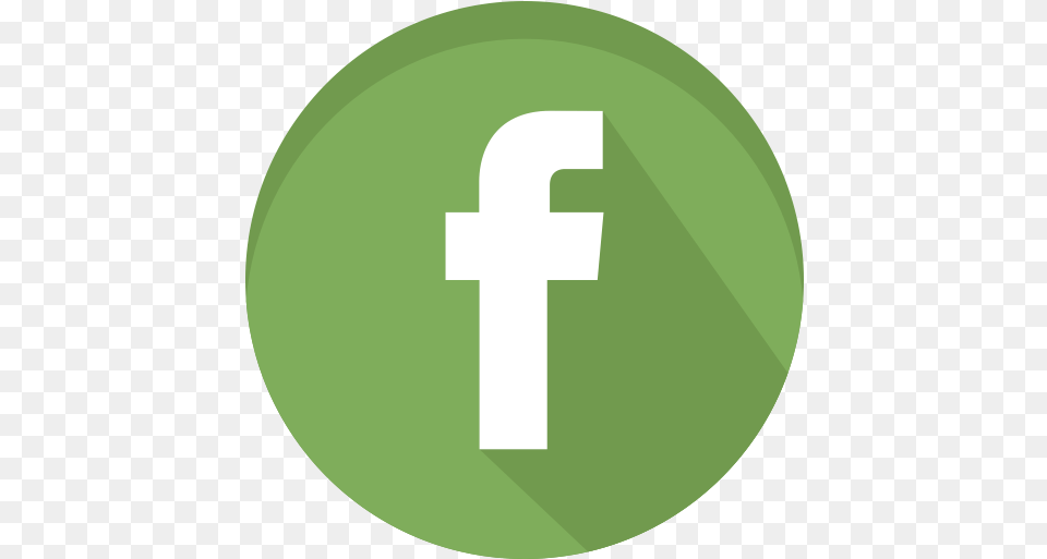 Facebook Like Logotype Media Share Icon Round Green Facebook Logo, First Aid, Symbol, Text, Number Free Png Download
