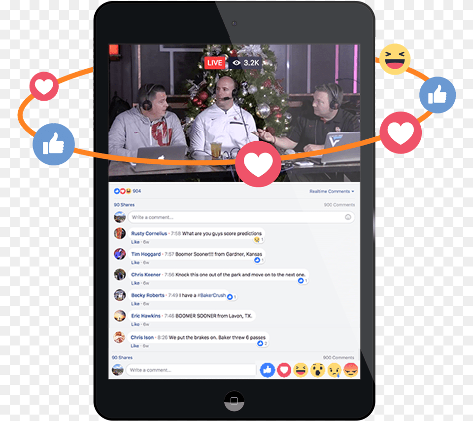 Facebook Live For Sports Facebook Live Sports, Computer, Electronics, Adult, Person Free Transparent Png