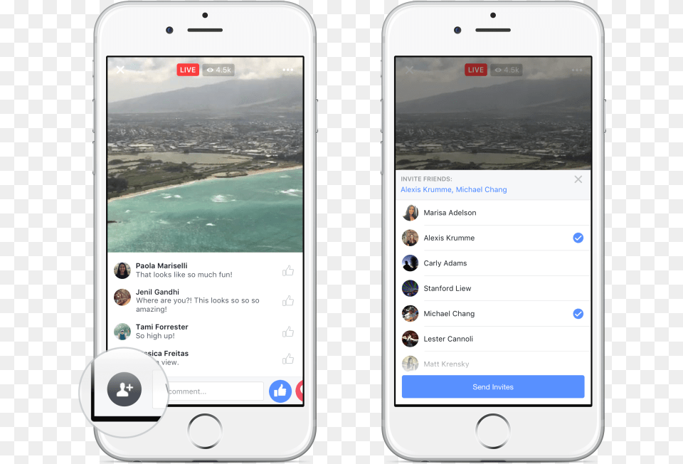 Facebook Live Invite Someone On Facebook Live, Electronics, Mobile Phone, Phone, Person Free Png Download