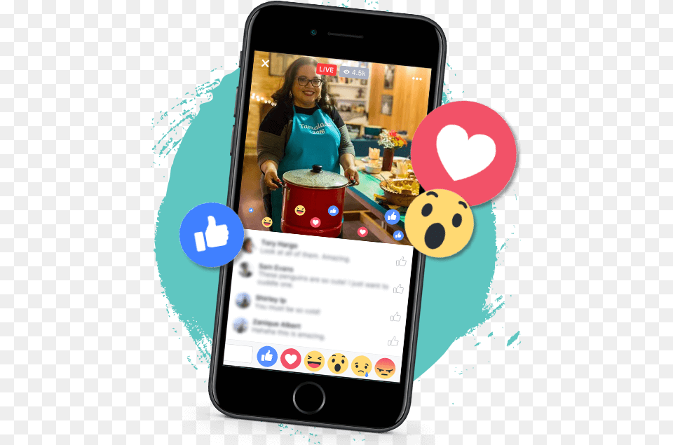 Facebook Live Iphone, Adult, Electronics, Female, Mobile Phone Free Png Download