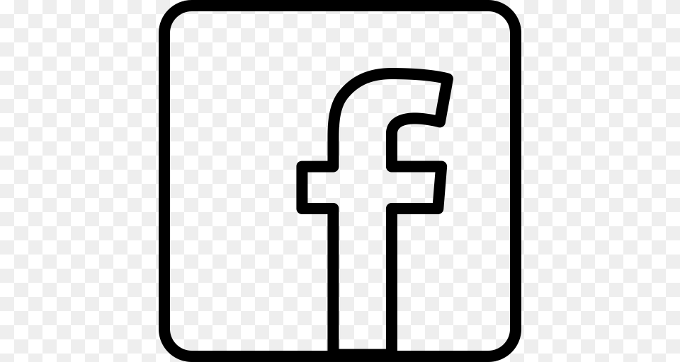 Facebook Logo, Gray Free Png
